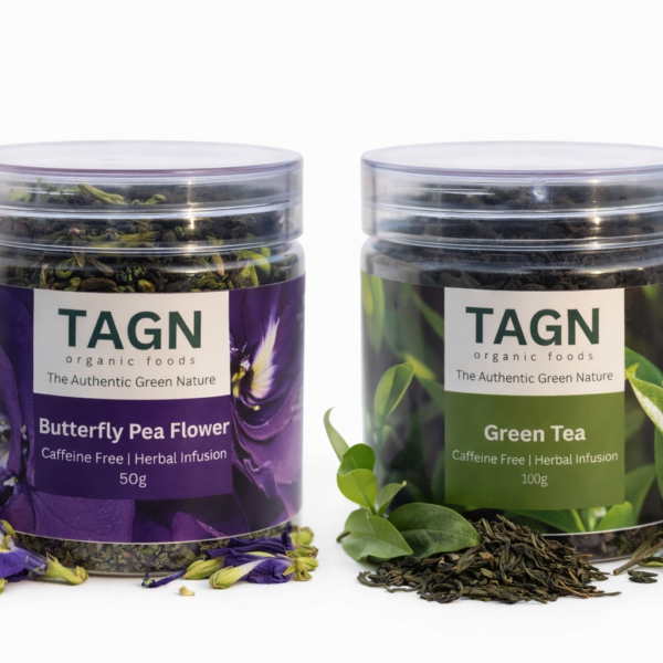 TAGN Organics Butterfly Pea Tea and Green Tea