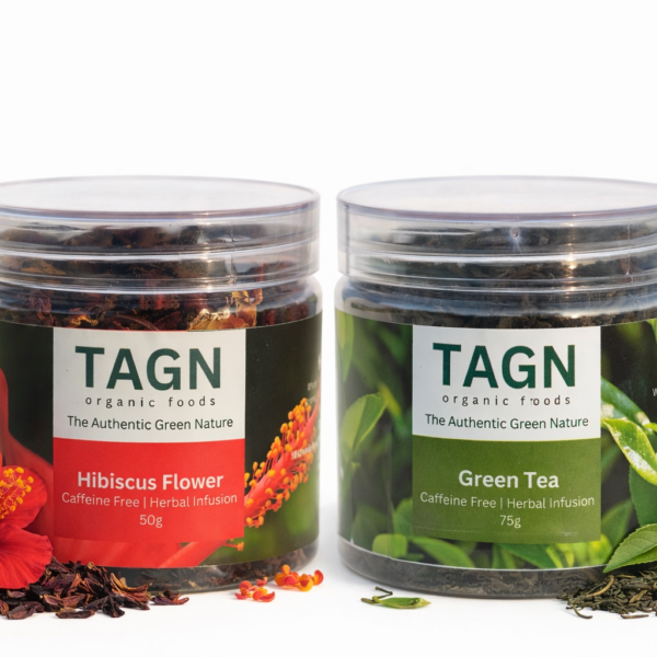 TAGN Organics Hibiscus Tea and Green Tea Combo