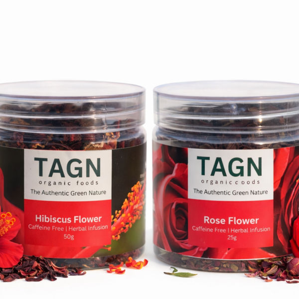 TAGN Organics Hibiscus and Rose Tea Combo