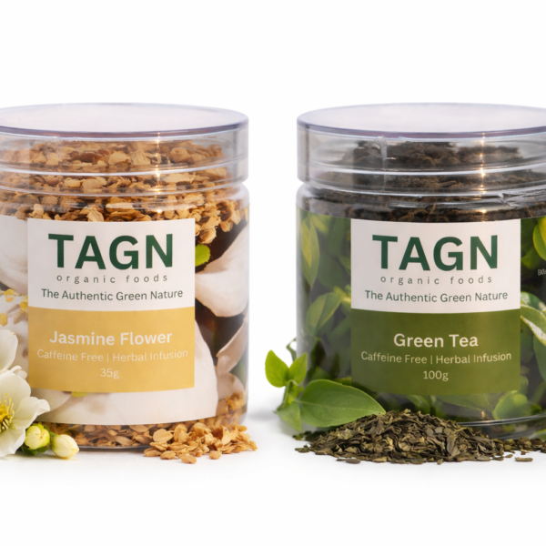 Name: TAGN Organics Jasmine Tea and Green Tea Combo