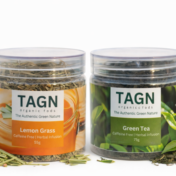 TAGN Organics Lemongrass Tea and Green Tea Combo