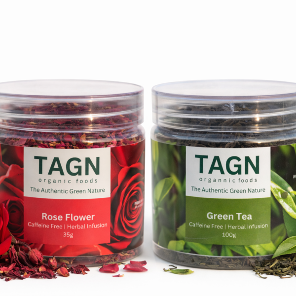 Name: TAGN Organics Rose Tea and Green Tea Combo
